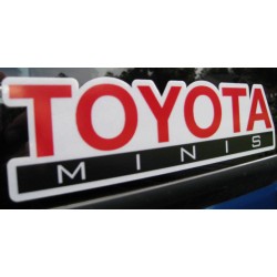 6" Toyota Minis Reflective Logo Sticker